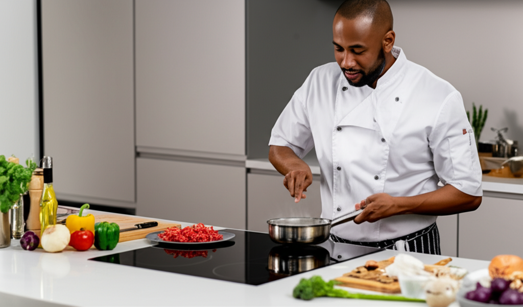 Chef cocinando